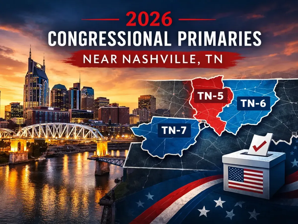 2026 Tennessee Primaries Near Nashville: Candidates & Races